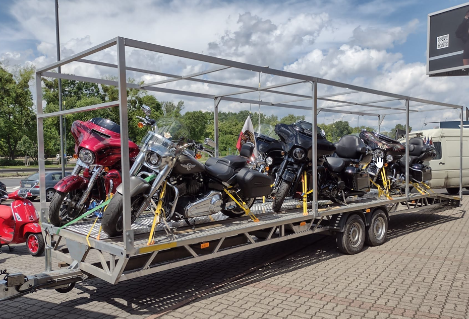 Duża przyczepa motocyklowa
